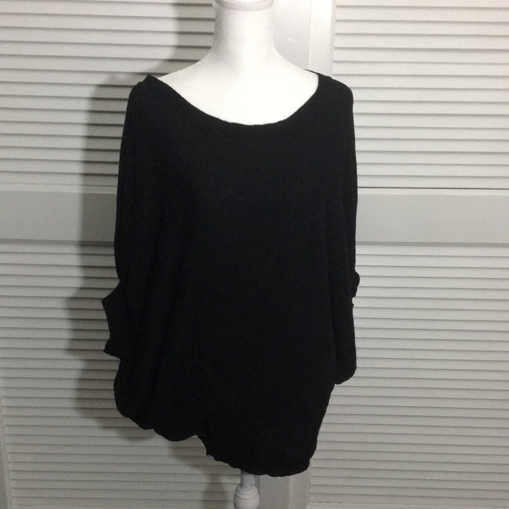 Black flowy thin sweater